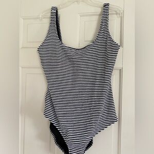 Aerie NWOT Striped Black and White Swimsuit
